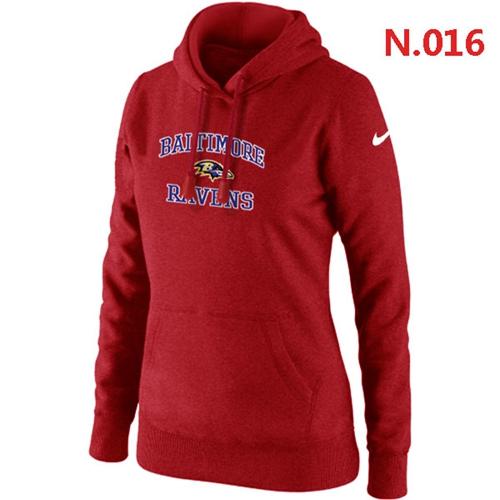 Nike Baltimore Ravens Heart & Soul Pullover Hoodie Red