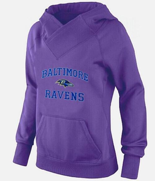 Women's Baltimore Ravens Heart & Soul Pullover Hoodie Purple