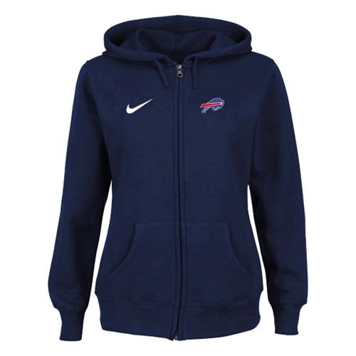 Nike Buffalo Bills Ladies Tailgater Full Zip Hoodie Blue