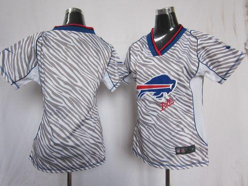 Nike Bills Blank Zebra Women's Stitched NFL Elite Jersey