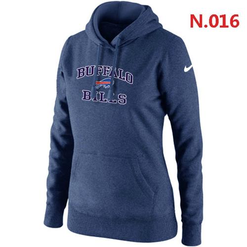 Women's Nike Buffalo Bills Heart & Soul Pullover Hoodie Dark Blue