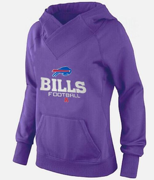 Women's Buffalo Bills Big & Tall Critical Victory Pullover Hoodie Purple - Click Image to Close