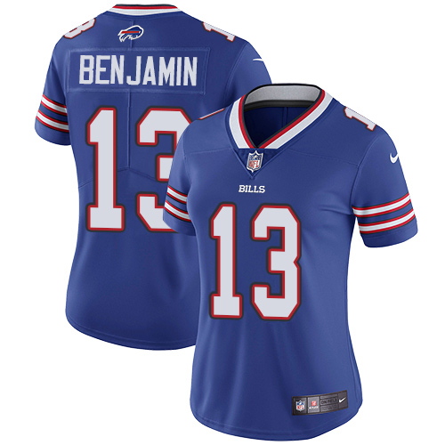 Nike Bills #13 Kelvin Benjamin Royal Blue Team Color Women's Stitched NFL Vapor Untouchable Limited Jersey