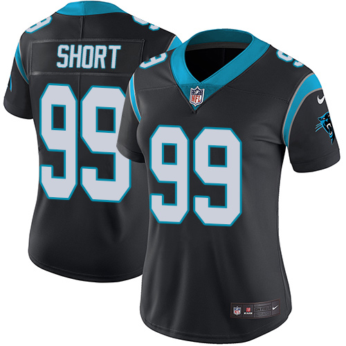 Nike Panthers #99 Kawann Short Black Team Color Women's Stitched NFL Vapor Untouchable Limited Jersey