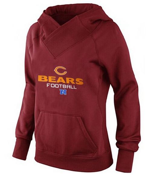 Women's Chicago Bears Big & Tall Critical Victory Pullover Hoodie Red