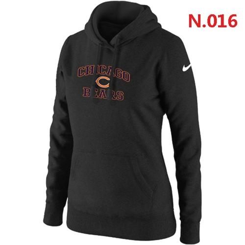 Women's Nike Chicago Bears Heart & Soul Pullover Hoodie Black