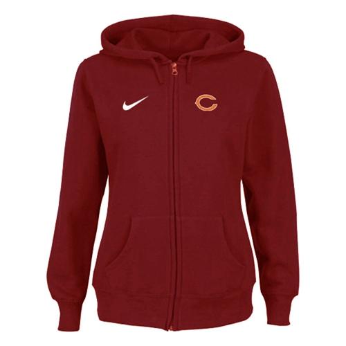 Nike Chicago Bears Ladies Tailgater Full Zip Hoodie Red