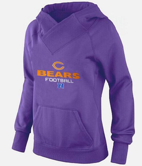 Women's Chicago Bears Big & Tall Critical Victory Pullover Hoodie Purple