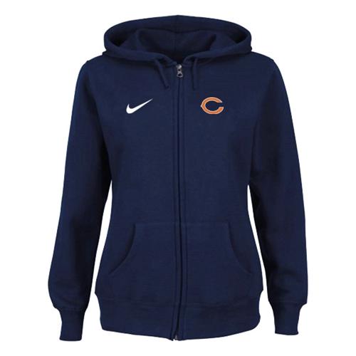 Nike Chicago Bears Ladies Tailgater Full Zip Hoodie Blue