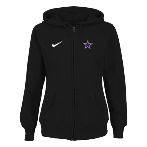 Nike Dallas Cowboys Ladies Tailgater Full Zip Hoodie Black