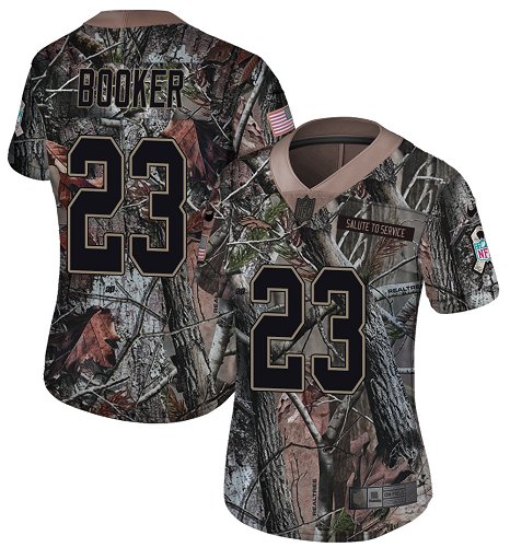 Nike Broncos #23 Devontae Booker Camo Women's Stitched NFL Limited Rush Realtree Jersey