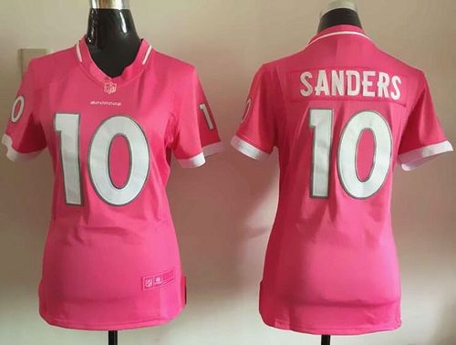 Nike Broncos #10 Emmanuel Sanders Pink Women's Stitched NFL Elite Bubble Gum Jersey