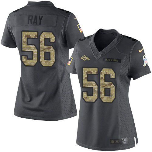 Nike Broncos #56 Shane Ray Black Women's Stitched NFL Limited 2016 Salute to Service Jersey - Click Image to Close