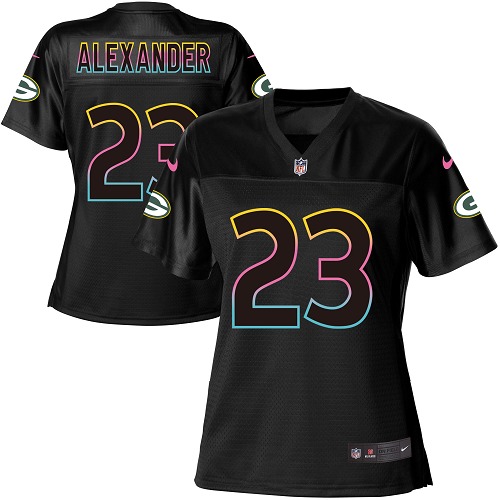 Nike Packers #23 Jaire Alexander Black Women's NFL Fashion Game Jersey