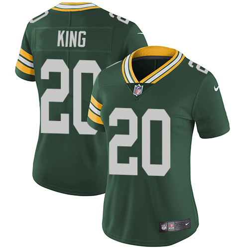 Nike Packers #20 Kevin King Green Team Color Women's Stitched NFL Vapor Untouchable Limited Jersey