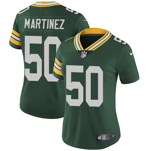 Nike Packers #50 Blake Martinez Green Team Color Women's Stitched NFL Vapor Untouchable Limited Jersey