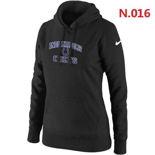 Women's Nike Indianapolis Colts Heart & Soul Pullover Hoodie Black