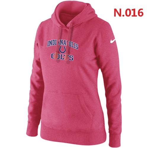 Women's Nike Indianapolis Colts Heart & Soul Pullover Hoodie Pink