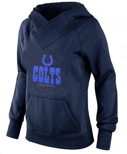 Women's Indianapolis Colts Big & Tall Critical Victory Pullover Hoodie Navy Blue