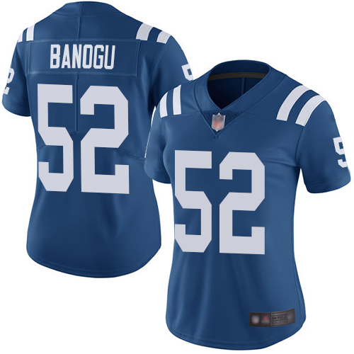 Colts #52 Ben Banogu Royal Blue Team Color Women's Stitched Football Vapor Untouchable Limited Jersey - Click Image to Close