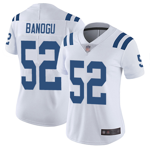 Colts #52 Ben Banogu White Women's Stitched Football Vapor Untouchable Limited Jersey - Click Image to Close