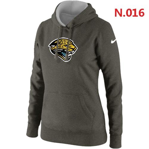 Women's Jacksonville Jaguars Logo Pullover Hoodie Dark Grey