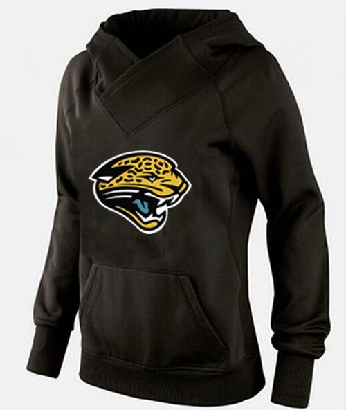 Women's Jacksonville Jaguars Logo Pullover Hoodie Black-1