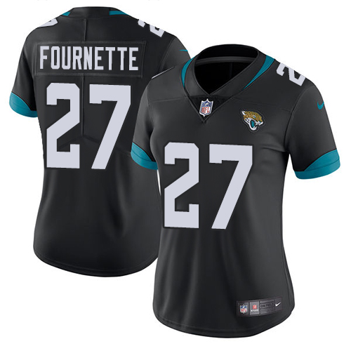 Nike Jaguars #27 Leonard Fournette Black Team Color Women's Stitched NFL Vapor Untouchable Limited Jersey