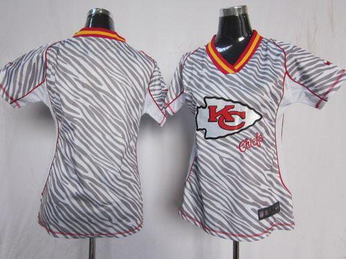 Nike Chiefs Blank Zebra Women's Stitched NFL Elite Jersey