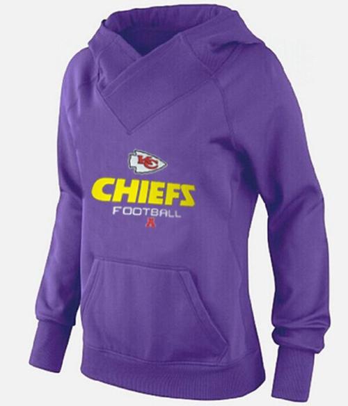 Women's Kansas City Chiefs Big & Tall Critical Victory Pullover Hoodie Purple