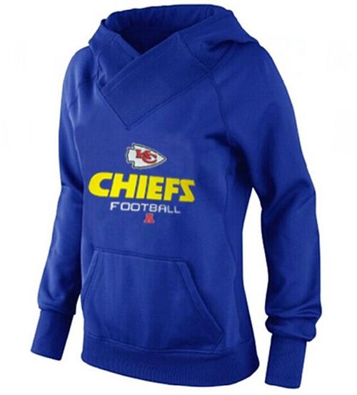 Women's Kansas City Chiefs Big & Tall Critical Victory Pullover Hoodie Blue