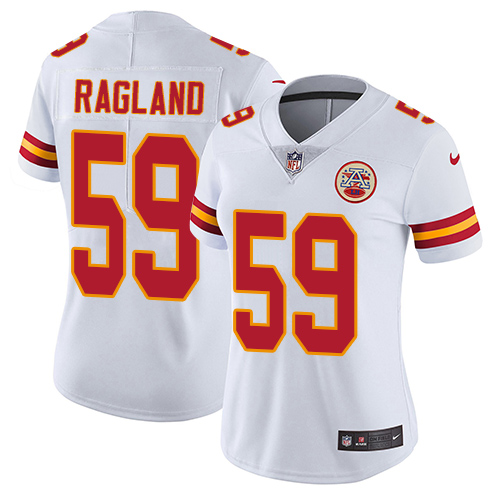 Nike Chiefs #59 Reggie Ragland White Women's Stitched NFL Vapor Untouchable Limited Jersey - Click Image to Close