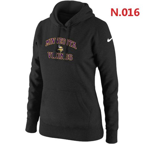 Women's Nike Minnesota Vikings Heart & Soul Pullover Hoodie Black