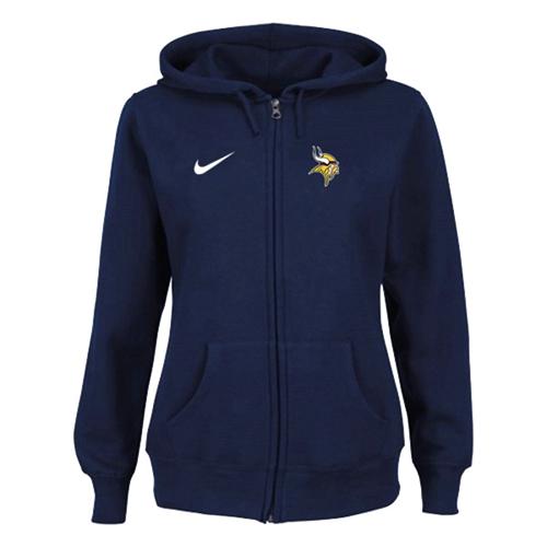 Nike Minnesota Vikings Ladies Tailgater Full Zip Hoodie Blue