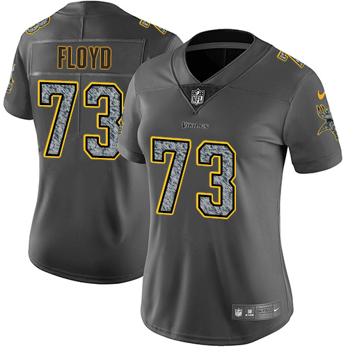 Nike Vikings #73 Sharrif Floyd Gray Static Women's Stitched NFL Vapor Untouchable Limited Jersey