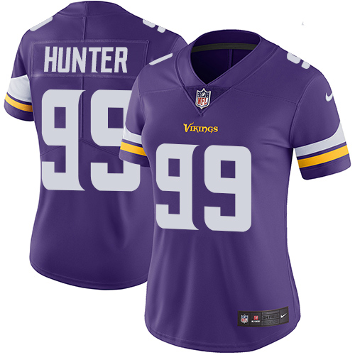 Nike Vikings #99 Danielle Hunter Purple Team Color Women's Stitched NFL Vapor Untouchable Limited Jersey - Click Image to Close