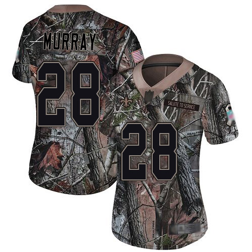 Nike Saints #28 Latavius Murray Camo Women's Stitched NFL Limited Rush Realtree Jersey - Click Image to Close