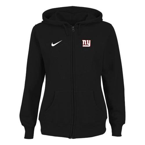 Nike New York Giants Ladies Tailgater Full Zip Hoodie Black