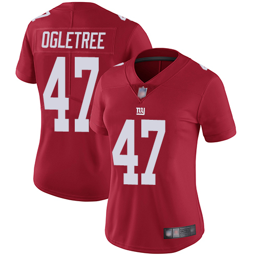 Giants #47 Alec Ogletree Red Alternate Women's Stitched Football Vapor Untouchable Limited Jersey