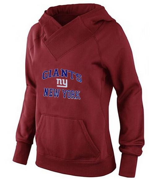 Women's New York Giants Heart & Soul Pullover Hoodie Red