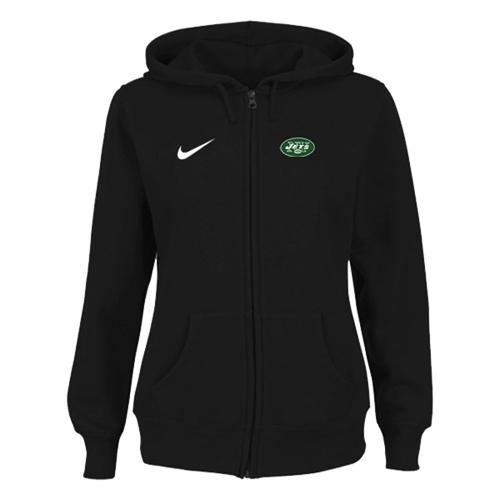 Nike New York Jets Ladies Tailgater Full Zip Hoodie Black