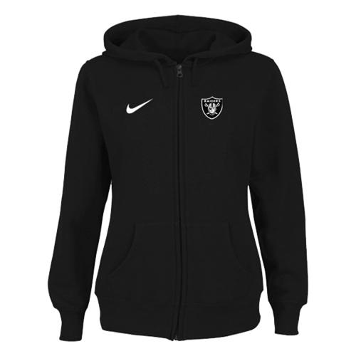 Nike Oakland Raiders Ladies Tailgater Full Zip Hoodie Black