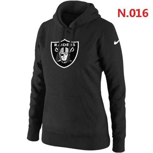 Women's Oakland Raiders Logo Pullover Hoodie Black