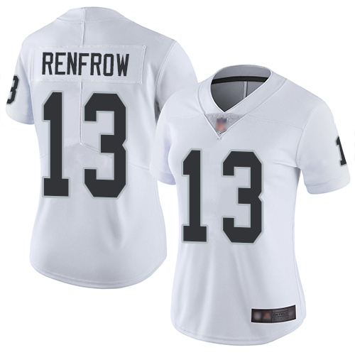 Raiders #13 Hunter Renfrow White Women's Stitched Football Vapor Untouchable Limited Jersey