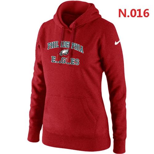 Women's Nike Philadelphia Eagles Heart & Soul Pullover Hoodie Red