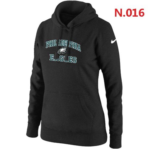 Women's Nike Philadelphia Eagles Heart & Soul Pullover Hoodie Black