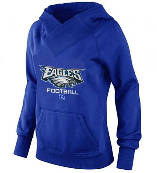 Women's Philadelphia Eagles Big & Tall Critical Victory Pullover Hoodie Blue