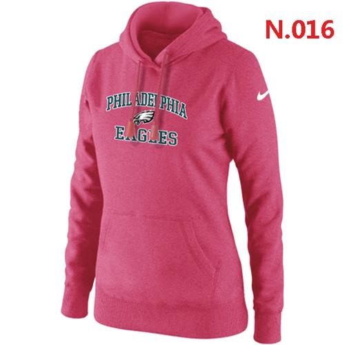 Women's Nike Philadelphia Eagles Heart & Soul Pullover Hoodie Pink