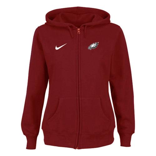 Nike Philadelphia Eagles Ladies Tailgater Full Zip Hoodie Red