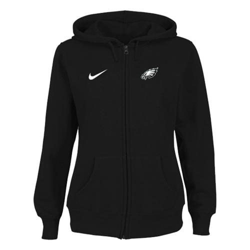 Nike Philadelphia Eagles Ladies Tailgater Full Zip Hoodie Black